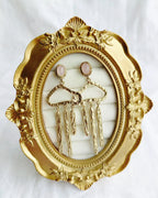 Rose Quartz 18K Gold Plated Statement Earrings